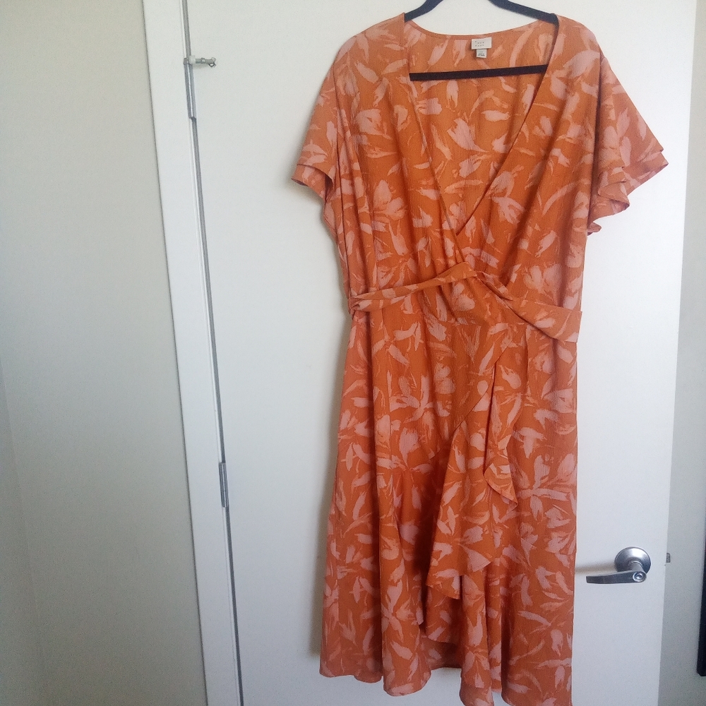 Faux wrap dress